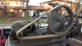 Antique Air Compressor Kellogg Mfg. Co. RUNNING! Easton Pa Lehigh Valley