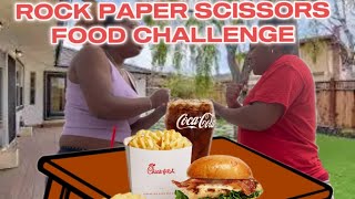 ROCK PAPER SCISSORS FOOD CHALLENGE(WATCH UNTIL END)🍟