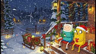 Finn & Jake’s Snowy Cabin ❄️ Warm Lofi Beats for Relaxing & Studying ☕ Festive for Holiday Cheer