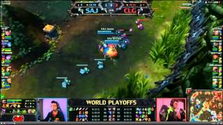 League of Legends Season 2 World Championship Playoffs SAJ vs CLG.EU