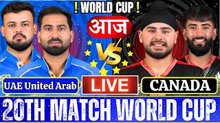 🔴Canada vs United Arab Emirates, Live Cricket Match Today, CAN vs UAE T20 World Cup Live Match Today