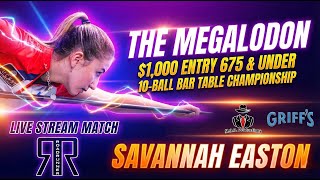 SAVANNAH EASTON vs PAUL TYTLER | MOB Productions Megalodon $1000 Entry Bar Table 10 Ball