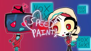 Hazbin Hotel Swap AU (Vox Vs Charlie) | IbispaintX Speedpaint 