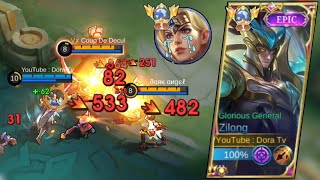 CARA BIKIN MUSUH KESAL SAMPAI AFK + OTW UNINSTALL ML LAWAN ZILONG🤣🤣 | MOBILE LEGENDS