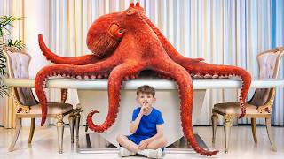 REAL ANIMALS in My Room: Toys Come Alive! Educational Video for Kids