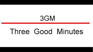 3 Good Minutes October 22 2025