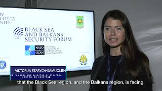 Mrs. Viktorija Starych Samuolienė at the Black Sea and Balkans Security Forum 2022