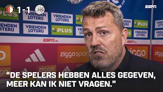 ÓSCAR GARCÍA na eerste KLASSIEKER: "We waren dichtbij, maar dit is voetbal" ⚔️⚽️ | Interview