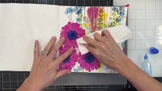 To The Moon Art Journal Page