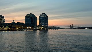 Relaxing Ferry Ride At Dusk