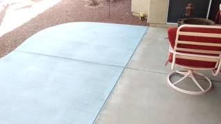 New Concrete Patio Addition in Surprise Arizona