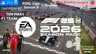 F1 25 2026 Season Pack #2 Niederlande 1. Rennen (FORL) F1 Old Rookie Liga | PS5 | German Deutsch