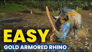 Black myth wukong gold armored rhino Boss fight in chapter 6 #wukong