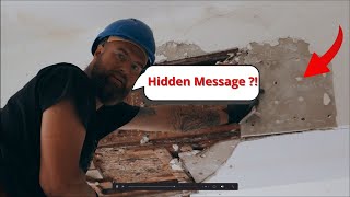 Message from the Past? Something Was Written Behind the Plaster