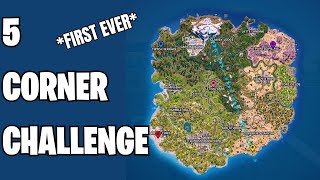 *FIRST EVER* 5 CORNER CHALLENGE!!! (Fortnite Gameplay)