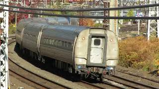 Amtrak and Metro North Trains at the East Stamford Curve