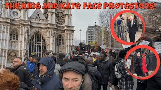 CHAOS at Westminster Abbey as the King and Kate Commemorate Commonwealth Day
