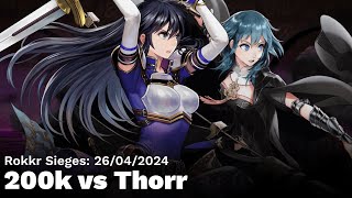 [FEH] Rokkr Sieges: 26/04/2024 — easy 200k vs Thorr w. Ashnard and tempo tech