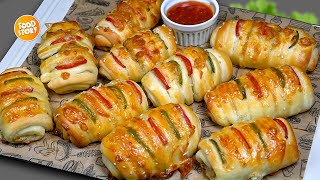 Delicious Creamy Chicken Bread without OVEN, Stuffed Bread for Iftar, Perfect Ramadan Iftar Snacks