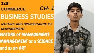 #2, Nature of management | Management as a science | Management as an art, Class 12 business studies