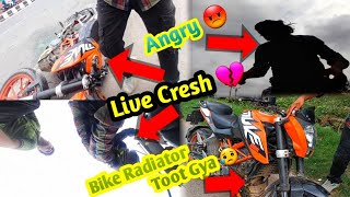 Hyper Ride Gone wrong💔Live Cresh😥|Live Excident for Duke 200💔😭| Heavy Pain 😭 @bindassramvlogger4844