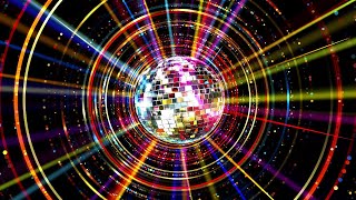 Colorful Party Disco Ball Animation – 11 Hours Background Loop (4K)