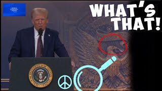 Trump at WEF: eagle holds this instead