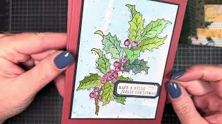 Card from Val, Holly Branch card share, and some crafty goodies followed me home… 