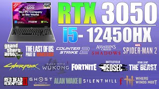 Lenovo LOQ : i5 12th Gen 12450HX RTX 3050 6GB - New 15 Games Tested