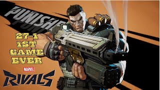 Unleashing The Punisher In Marvel Rivals! Epic 27-1 First Game Ever!