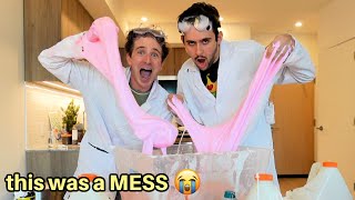 we tried making slime and it was CATASTROPHIC… ft Stinky Asher