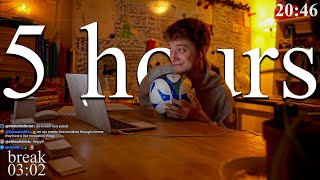 LIVE | 5-HOUR study with me 📚⛈️ rain sounds & pomodoro timer 60 & 10