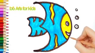 How to Draw Fish From Number 3 Step by step | Easy Fish Drawing | Number Drawing