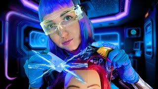 ASMR Scalp Exam on Spaceship | You Just Returned from a Space Travel Mission