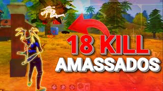 FREE FIRE - AMASSAMOS NESSA PARTIDA 18KILLS FT G4SPAR333 !!!! MILKILL