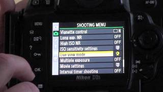 Live View Tripod Mode with Nikon DSLRs