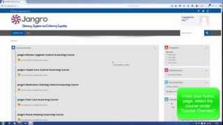 Jangro LMS   How to access courses