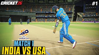 IND vs USA - T20 World Cup Match at Wankhede 😍🔥| Cricket 26 