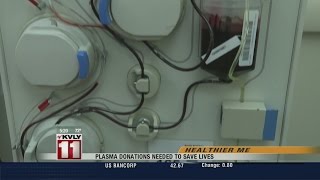 Plasma Donations Needed To Save Lives