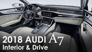 2018 Audi A7 interior and drive