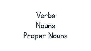 Verbs, Nouns, Proper Nouns | Walk the Room
