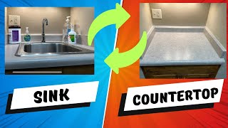 How to replace a sink with countertop (and vice versa)