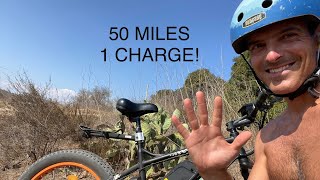 50 miles on 1 Charge Ecotric E-bike Challenge to the Ocean and Back