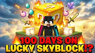 Beating Minecraft But World Is Lucky SkyBlock #Minecraft #Minecraft100days
