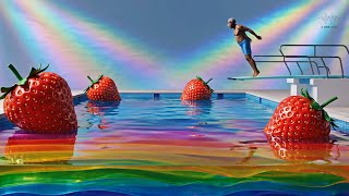 Ultimate Jelly Pool Jumping Compilation – Surreal Candy Fluid ASMR P2
