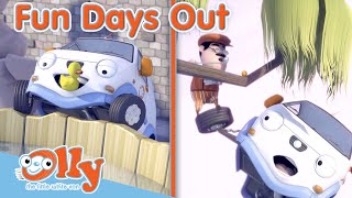 @OllyTheLittleWhiteVanShow - Fun Days Out 🐘 🏴‍☠️ ⛳️ | Transport for Kids | Cars for Kids