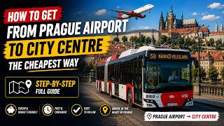 Cheapest Way from Prague Airport to City Centre via Trolleybus 59 & Metro | Full Step-by-Step Guide