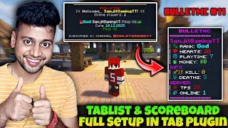 Tab Plugin Tutorial | Best Tablist Plugin | Best Scoreboard Plugin | BulletMC #11