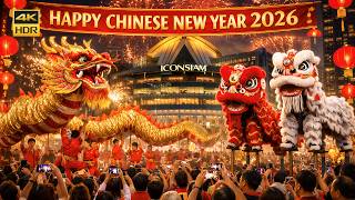 Chinese New Year 2026 Dragon & Lion Dance Show at Iconsiam Bangkok, Thailand 