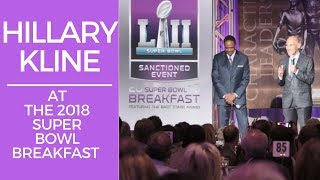 Hillary Kline l 2018 Super Bowl Breakfast